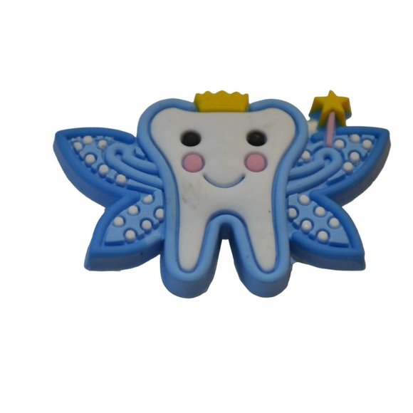 Dentist Blue Tooth Fairy with Wings Shoe Charm for Crocs Clogs - Picture 2 of 4